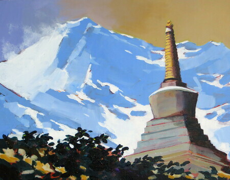 Chorten in the Thame Valley Nepal