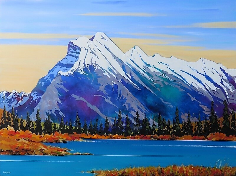 Phillipa Hudson - New Paintings - Mt Rundle